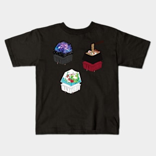 Artisan Keycaps Ramen, Koi Pond, and Cute Space Astronaut Switch Sticker Set Kids T-Shirt